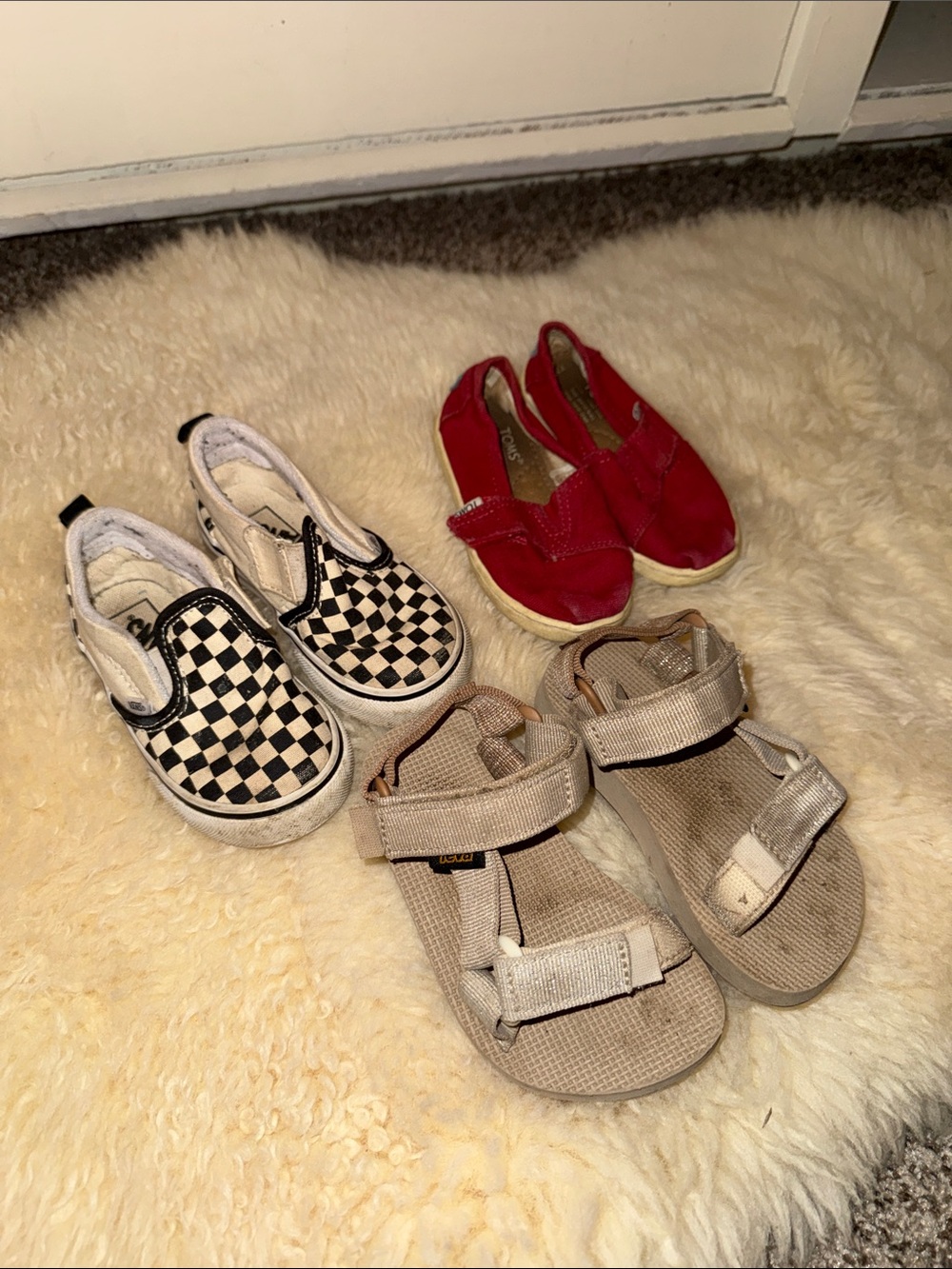 Bundle Toddler Size 7 Shoes, Teva, Tom’s, and Van’s Boys or Girls